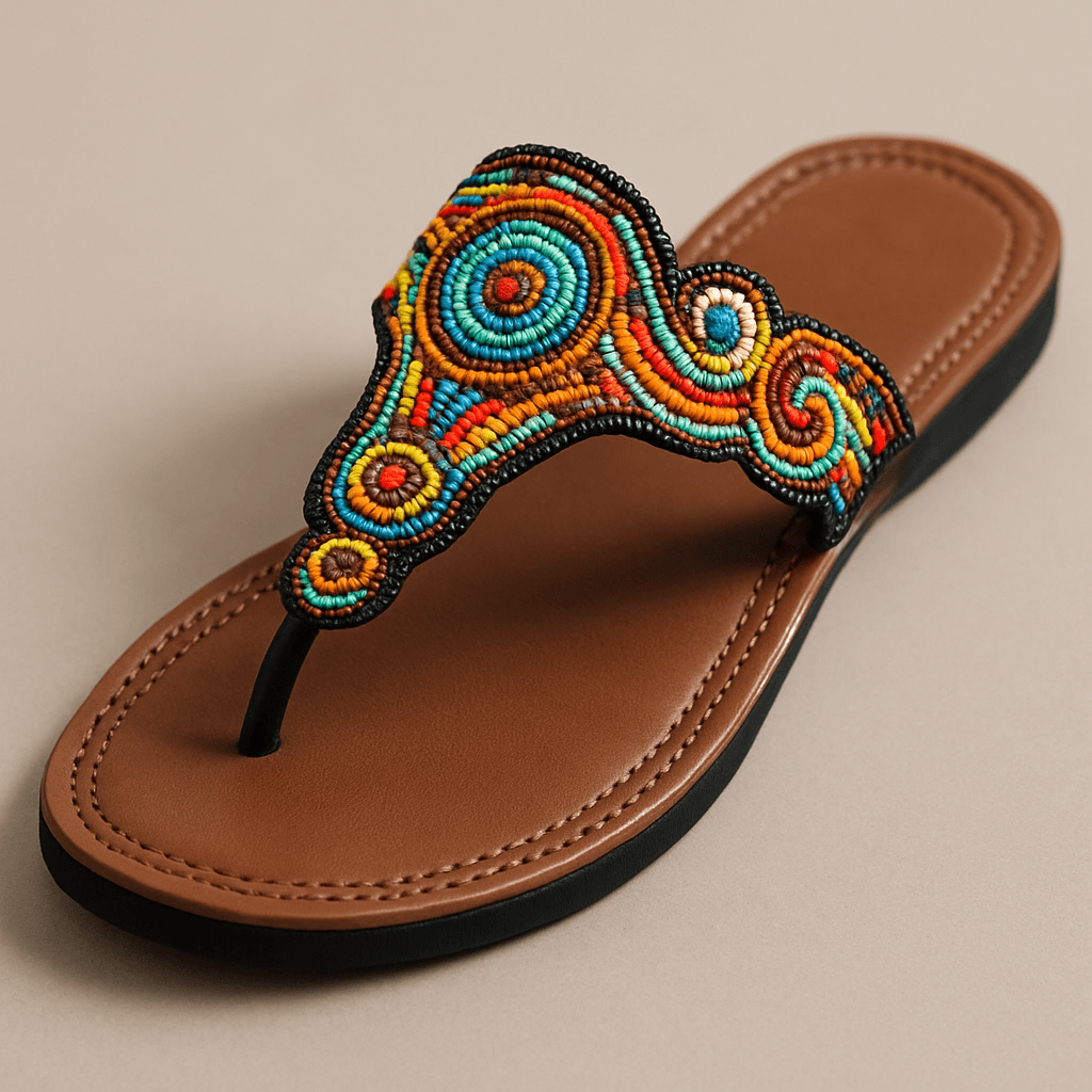 Beaded Flip-Flops